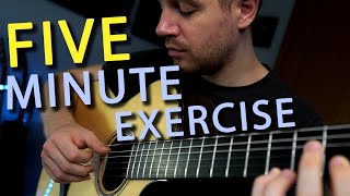 The Perfect Fingerpicking Guitar Exercise For a FIVE MINUTE Practice!