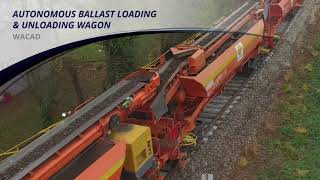 WACAD   Autonomous ballast loading \u0026 unloading wagon   Geismar