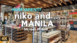 [4K] niko and … MANILA: A Japanese fashion \u0026 lifestyle brand officially opens at SM Mall of Asia PH