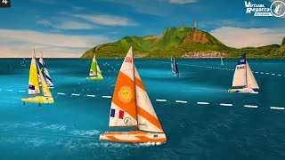 Race 1 of Virtual Regatta. Fareast28R Class. Rio Brazil. Spectator view.