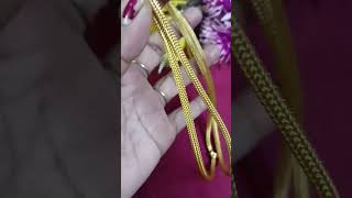 Gold look micro gold plated saradu chain 24 inch 30 inch available my whatsapp number 9787318720...