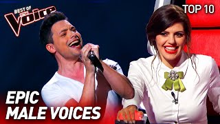 The most EPIC MALE VOICES on The Voice | Top 10
