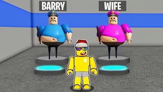 Playing as Barry in Barry's Prison Run Obby ROBLOX