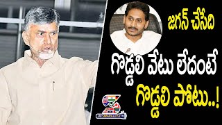 జగన్ చేసేది గొడ్డలి వేటు లేదంటే గొడ్డలి పోటు ..! | Chandrababu Naidu Satirical Comments on YS Jagan