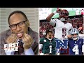 FIRST TAKE | Jayden Daniels is putting Dak & Jalen Hurts to the HELL - Stephen A. on Commanders rise