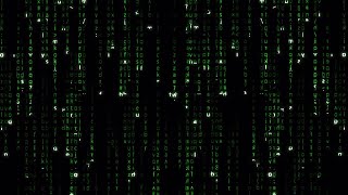 Falling Green Matrix Code Motion Graphics