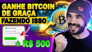 Já recebi mais de 500 Reais - Ganhe Bitcoin de graça fazendo isso...