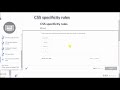 CSS Specificity Rules Practice