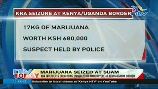 KRA intercepts marijuana being smuggled on motorcycle at Kenya-Uganda border