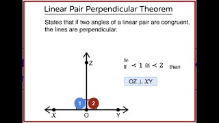 Linear Pair Perpendicular Theorem