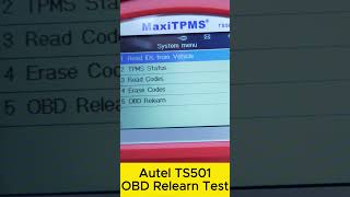 Autel TS501 TPMS Diagnostic OBD Relearn Test #shorts #autel