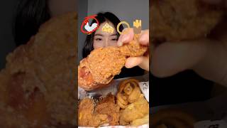 กินตามอิโมจิ 🦃🧀🧅🍟 #wingman #fyp #mukbang #eating #food  #กินตามอิโมจิ