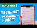 Forgot Snapchat password? how to change Snapchat password 2024