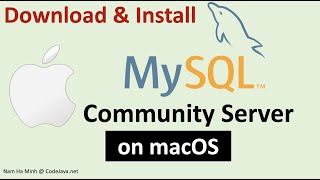 Download and Install MySQL Community Server on macOS