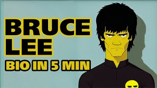 Bruce Lee's Biography in 5 min | Martial Arts