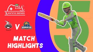 Lahore Qalandars vs Karachi Kings | Match 8 | PSL 5 Gaming Series | Cricket 19
