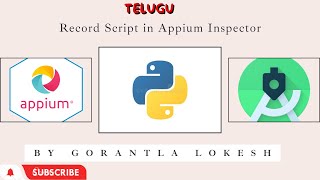 Part 15: Record test script using Appium Inspector With Appium Python | Telugu