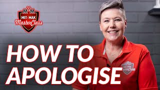 Apologies | How to apologise and mean it