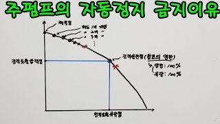 주펌프의 자동정지 금지 이유(52)