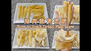 【ENG SUB】如何泡发花胶/鱼胶/鱼肚/鱼鳔 How to Soak Dried Fish Maw 在家做年夜饭必学技能 Simple \u0026 Quick【JiJi's Kitchen🍴】