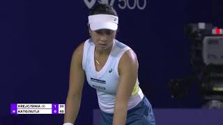 Aldila Sutjiadi/Miyu Kato vs. B. Krejcikova/K. Siniakova  | Cymbiotika San Diego Open - SF