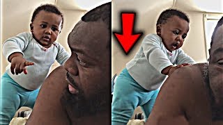 Cute Baby Daughter Cry Because ... Her Daddy Caught Her Tw3rking