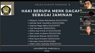 UAS HUKUM JAMINAN B, HAKI BERUPA MERK DAGANG SEBAGAI JAMINAN