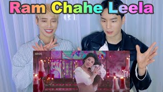 Reactions of Korean singers to Indian MV showing amazing movements👏🏻Ram Chahe Leela💄