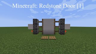 Minecraft: Redstone Door [Level 1]
