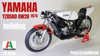 YAMAHA YZR500 / OW20 / ITALERI 1/9 / Scale Model kit / Building