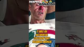Respect Ronaldo 😭😱😭 | Nose Bleed Injury | Portugal vs Czech Republic #shorts #ronaldo #respect