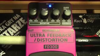 FD300 FD 300 Behringer Ultra Feedback Distortion efekt gitarowy guitar effect test review - RockDay