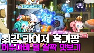 전섭 최강 카이저 232렙 흑기팡의 허수아비 30초딜 !![메이플스토리] 팡이요, maplestory