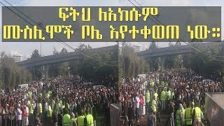 ፍትህ ለአክሱም ሙስሊሞች ቦሌ እየተቀወጠ ነው።