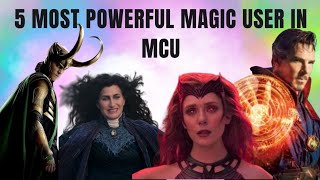 The 5 most powerful magic user in MCU #marvelindia #mcu #marvel #shorts