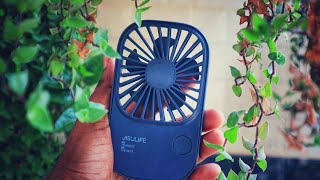 JISULIFE FA49 Handheld Fan Mini Fan 2000mAh USB Rechargeable Lash Fan l Review l Infographic BD