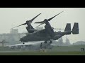 横田基地日米友好祭2022　オスプレイ飛行展示　お辞儀ｶﾜ ・∀・ ｲｲ yokota friendship festivai2022　cv 22 osprey