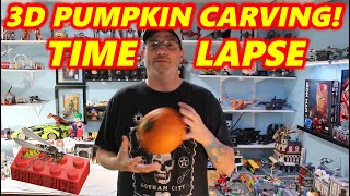 3D PUMPKIN CARVING TIMELAPSE!