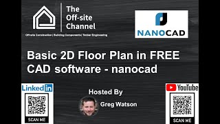 Basic 2D Floor Plan in FREE CAD software - nanocad