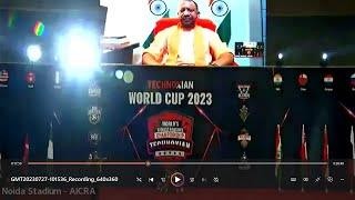 Shri Adityanath Yogi UP Chief Minister Address at Technoxian World Cup 2023 #aicra