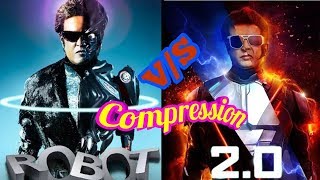 ROBOT VS 2.0 COMPRESSION || 2.0 MOVIES || ROBOT || WHO DID IT BETTER ??