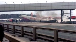 Deux morts dans un crash : un avion russe s'écrase sur une autoroute à Moscou