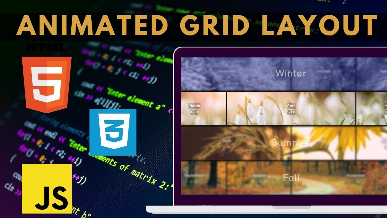 Animated Grid Layout Using Html Css And Javascript Animated Grid Layout Using Html Css And Javascript