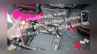 Sitz💺inkl. Drehkonsole ausbauen: Fahrer/Beifahrer. Z.B für Aufbau Batterie Wechsel Van Wohnmobil 🚐🔧👍