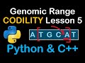 Genomic Range Query Solution in Python and C++ Codility Solutions Lesson 5