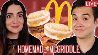 Following a Homemade McDonald's McGriddle Recipe Live