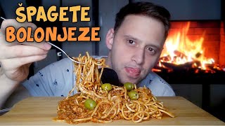 ASMR Eating Spaghetti Bolognese 🍝 (Špagete Bolonjeze)