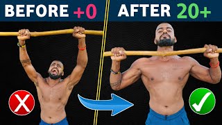 How To Increase Your Pull-Ups From 0 to 20+ Reps (जादा से जादा Pull Up कैसे करें!)