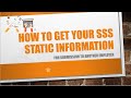 How to get your SSS member static information