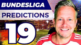 Bundesliga Predictions Matchday 19 ⚽️ Betting Tips on Football today